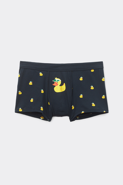 Boxeralsó Natural Fresh Pamutból Nyomott Kacsa Mintával