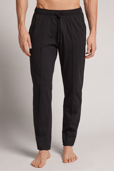 Cotton Trousers with Seam