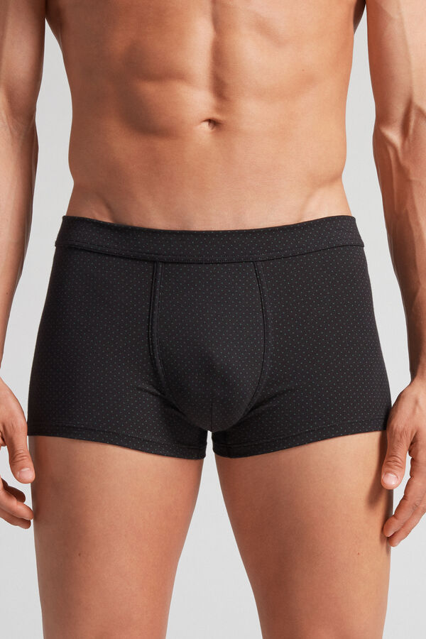 Boxer Micro pois in Cotone Natural Fresh