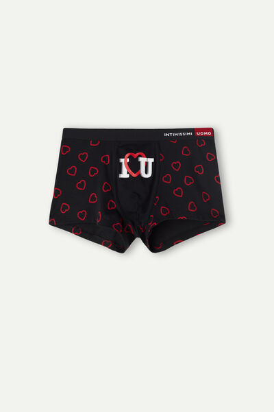 Boxershorts mit Valentinstags-Print aus elastischer Supima®-Baumwolle
