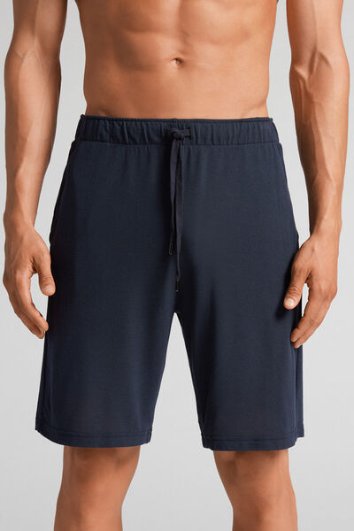 Silk and Modal Piqué Shorts