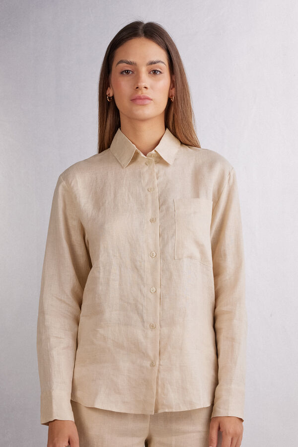 Camisa de Tela de Lino