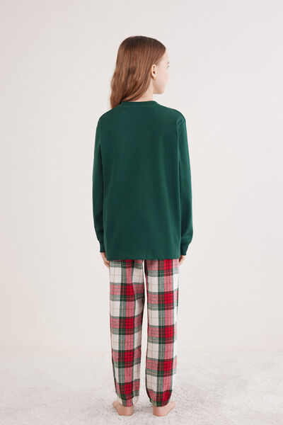 Pigiama Lungo Bambina in Cotone Cozy Teddy