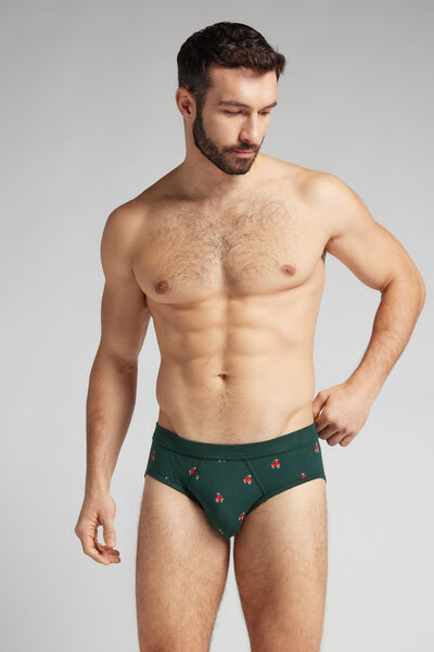 Scooter-Print Natural Fresh Cotton Briefs