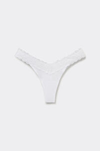 ‘80s-Style Lace and Microfibre Brazilian Briefs