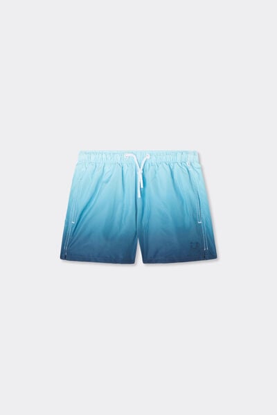 Boys’ Faded Blue Swim Trunks