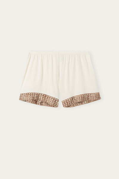 Crafted Lace Bamboo Print Shorts