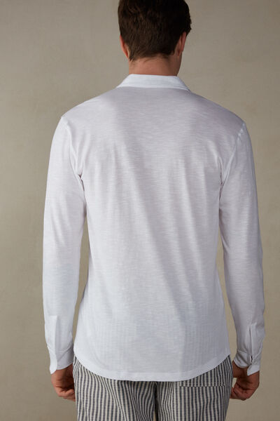 Slub Cotton Long Sleeve Shirt