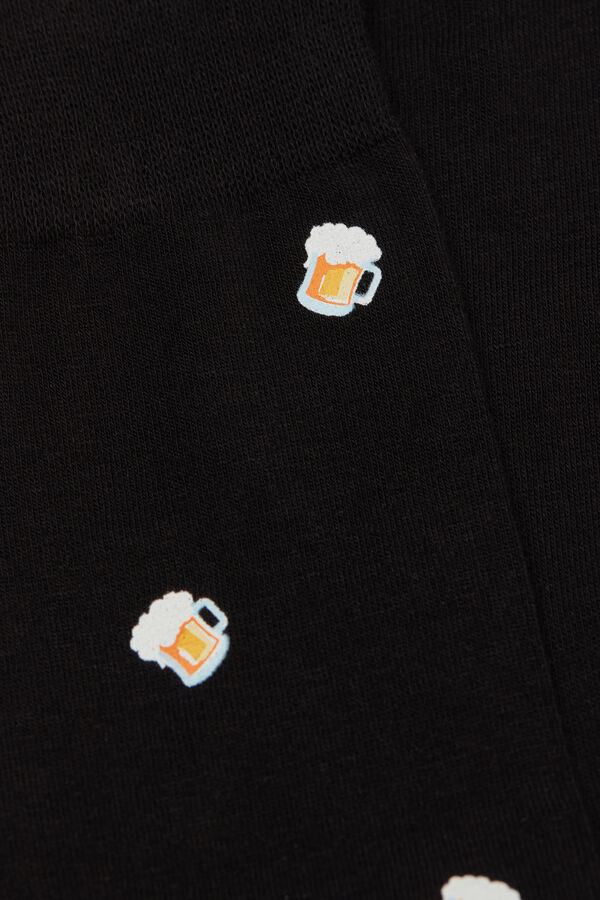 Calzini Corti Cotone Soft Stampa Birre