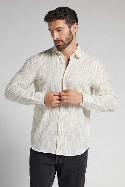 Camicia in Lino e Cotone