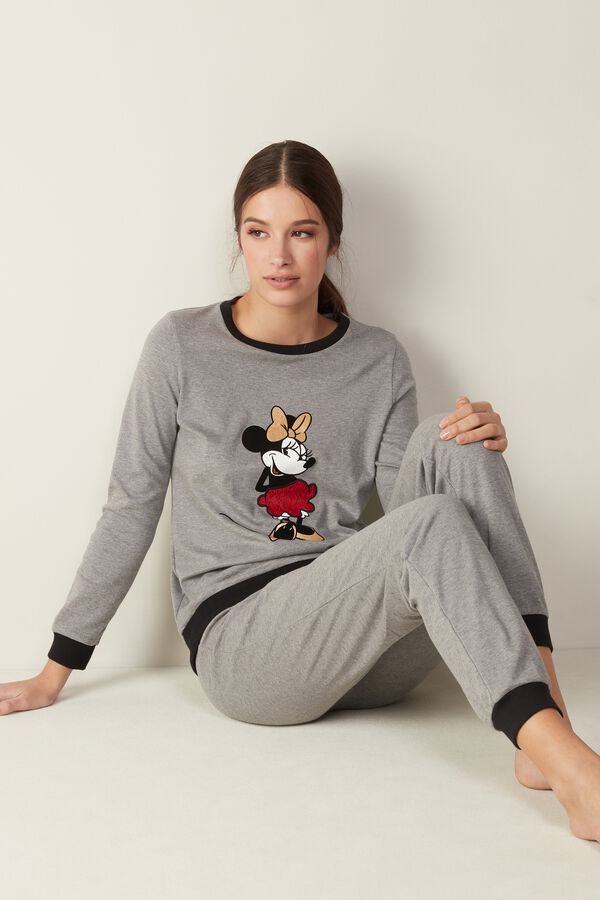 Minnie Lace Trim Warm Cotton Pajamas
