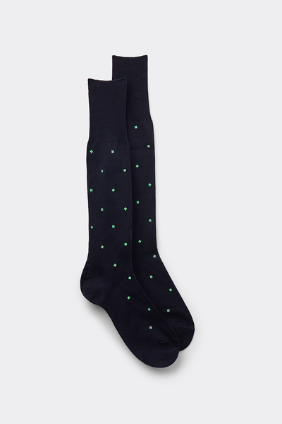 Long Patterned Lisle Socks