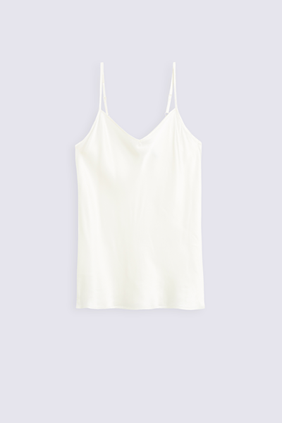 Silk Satin Top with V Neck