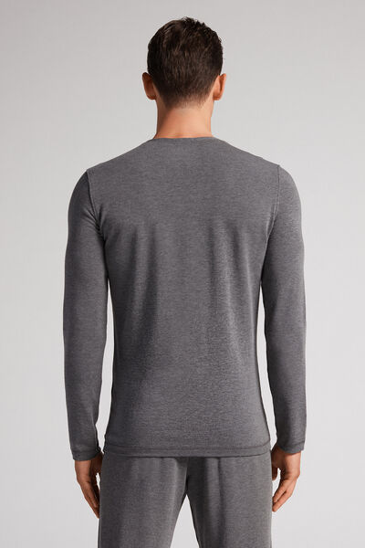 Long-Sleeve Modal-Cashmere Top