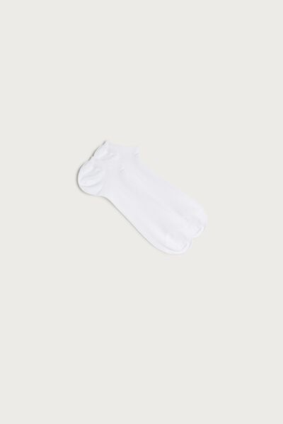 Tartan Cotton Ribbed Trainer Socks