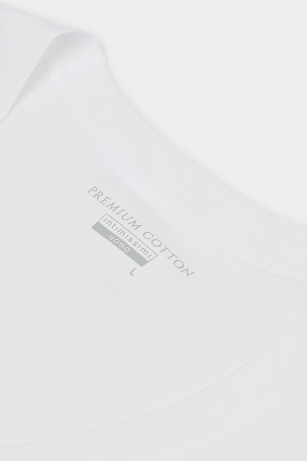 Mercerised Premium Cotton V-Neck T-Shirt