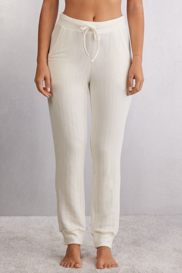 Royal Elegance Ribbed Trousers