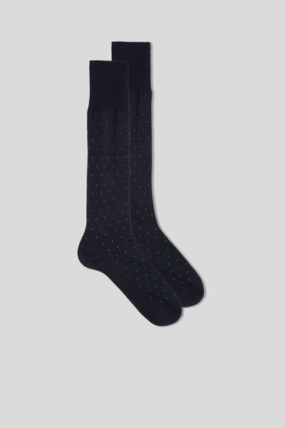 Long Patterned Lisle Socks