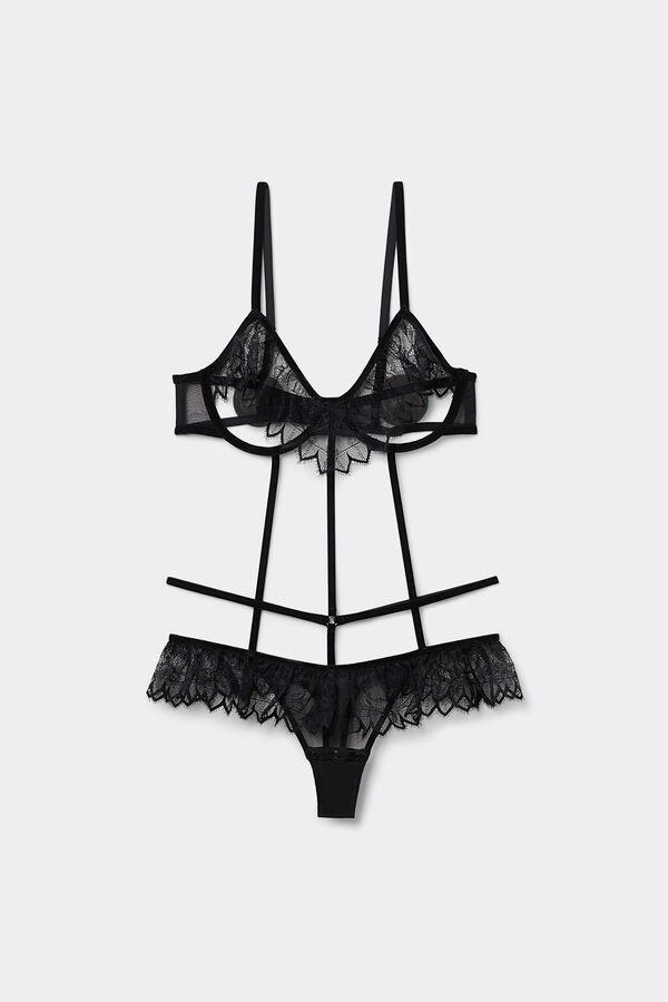 Intriguing Beauty Bodysuit with Nipple Covers