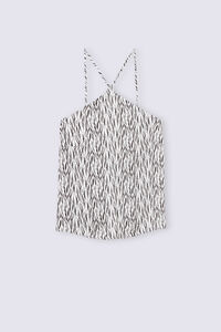 Top em Cetim de Viscose Go Animalier