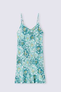 Sottoveste in Raso Emerald Flower
