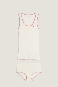 Set in Modal and Ultralight Cashmere with Rhinestone Chili Pepper