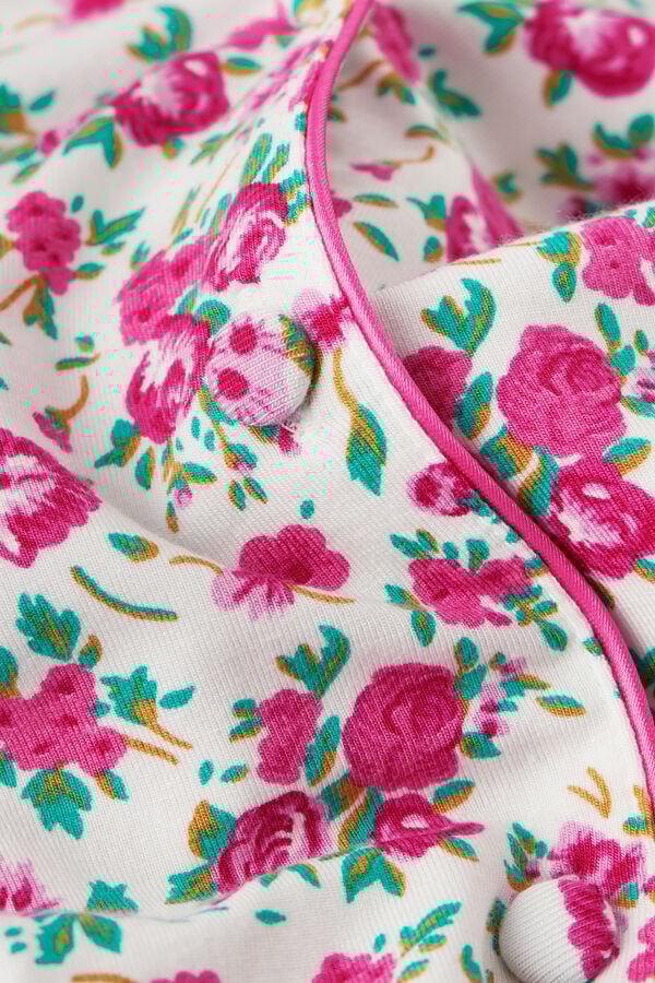 Life is a Flower Long-Sleeved Button-Up Modal Top