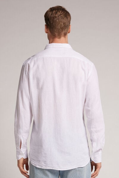 Camicia in Lino e Cotone