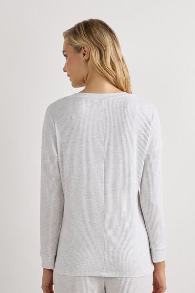 T-shirt manches longues avec col bateau en modal CHIC COMFORT