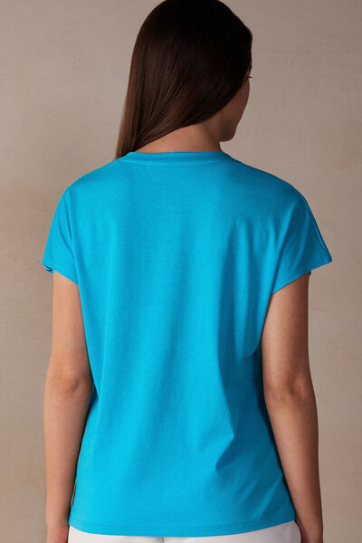 T-shirt manches courtes à col rond en coton ultraléger supima®
