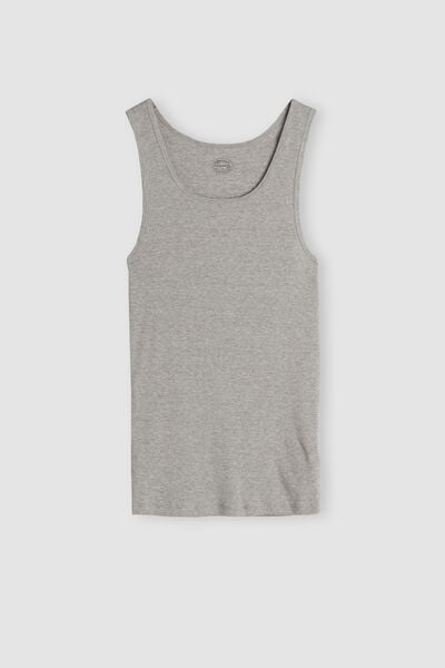 Ribbed Superior Cotton Vest Top