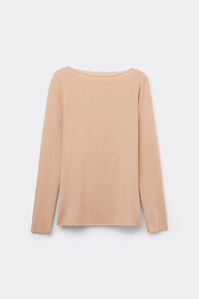 Maglia Scollo a Barchetta in Cotone The Sensual Cotton