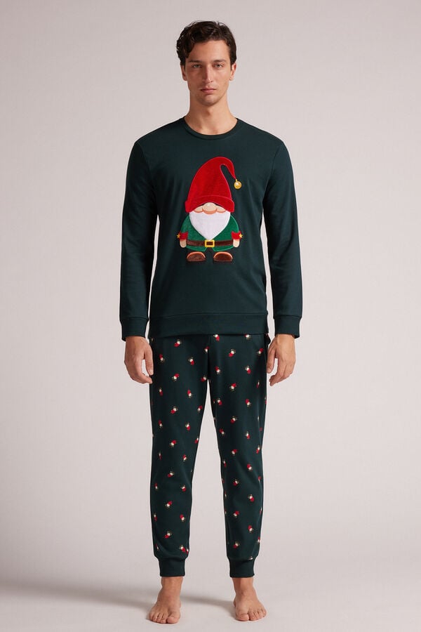 Gnome Full-Length Cotton Pyjamas
