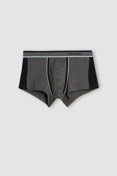 Boxershorts aus zweifarbiger Superior-Baumwolle