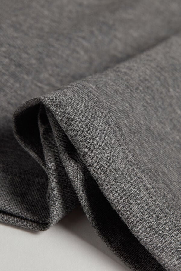 Long-Sleeved Stretch Superior Cotton Top