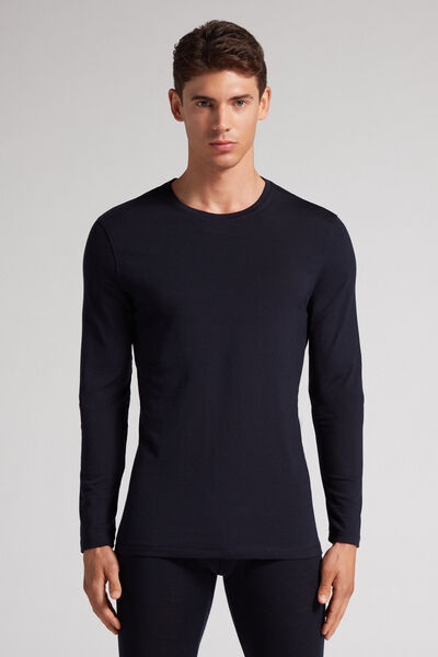 Long-sleeve Round-Neck Merino-Wool Top