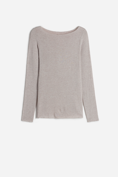 Boat Neck Modal Cashmere Ultralight Jumper