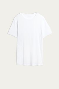 Maglia Manica Corta in Modal Ultralight con Seta Oversize