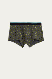 Stretch Supima® Cotton Boxers with Super Heroes Logo Print