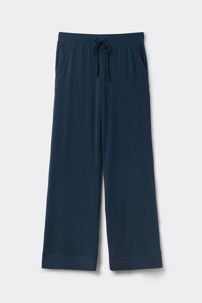 Pantalon long palazzo en modal