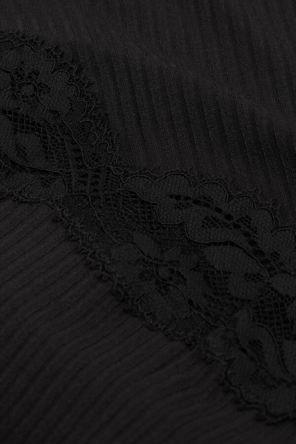 Your Every Wear レース リブ スリップ