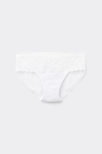 Slip in Pizzo e Cotone