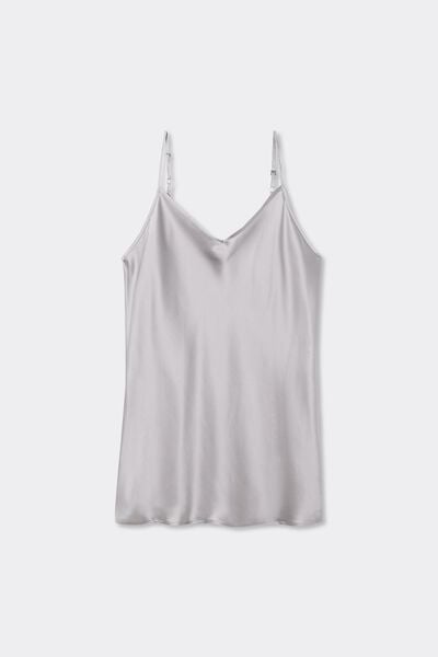 Top in Raso di Seta con Scollo a V