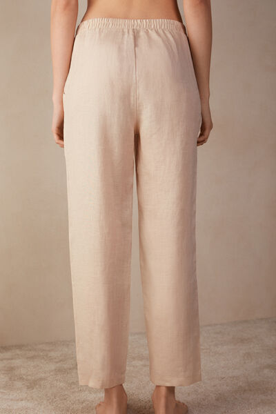 Plain-Weave Linen Trousers