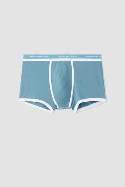 Ribbed Stretch Cotton Boxers