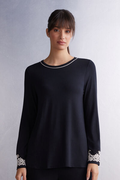 Maglia In Modal Pretty Flowers