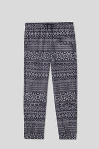 Pantalon long en tricot motif norvégien