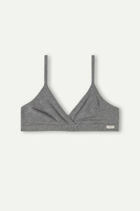 Soutien-gorge triangle sans armatures en coton naturel EMMA