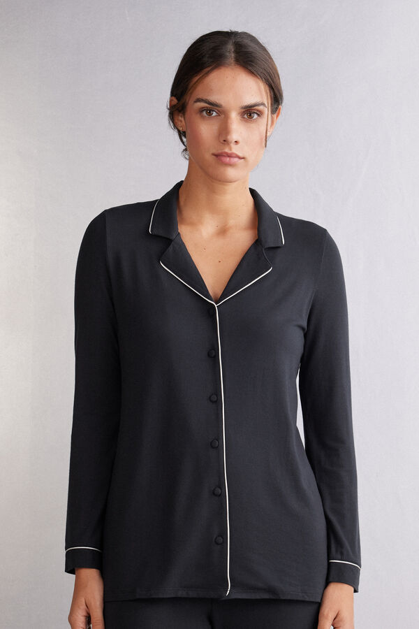 Long-Sleeve Micromodal Jacket