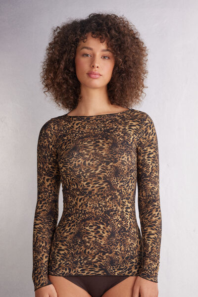 Maglia Manica Lunga Modal Ultralight con Cashmere Always Glamorous